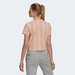 Koszulka damska Brand Love Cropped Tee Adidas - peach