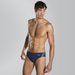 Kąpielówki męskie Boom Splice 7cm Brief AM Speedo - granatowo-zielone