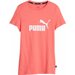 Koszulka dziewczęca Essentials Logo Tee Puma - coral
