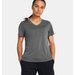 Koszulka damska Tech SSV Solid Under Armour - Castlerock/Black