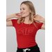 Koszulka damska H4Z22 TSD353 4F - czerwona