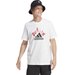 Koszulka męska Graphic Tee Adidas - biała/czerwona