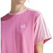 Koszulka damska Essentials 3-Stripes Single Jersey Crop Top Adidas - różowa