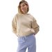 Bluza damska 4FWSS24TSWSF1057 4F - kremowy
