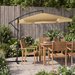 Parasol ogrodowy Classic LED 350cm Luverno - beżowy LED