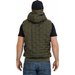 Kamizelka męska Eclipse Hooded Padded Vest Pitbull West Coast - zielona