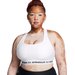 Biustonosz sportowy damski Crossback Mid Bra Under Armour - biały