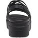 Sandały Brooklyn Strappy Low Wedge Wm's Crocs - Black