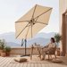 Parasol ogrodowy Modern LED 350cm Luverno - beżowy