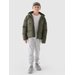 Kurtka puchowa chłopięca TDJAM463 4F - khaki