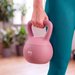 Miękki kettlebell FlexLift 6kg Gymtek - 6kg soft pink