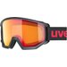 Gogle narciarskie Athletic FM Uvex - black matt/mirror red