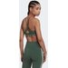 Biustonosz sportowy damski Aeroreact Training Light-Support Adidas - zielony