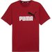 Koszulka męska Essentials+ 2 Colour Logo Tee Puma - czerwony