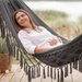 Hamak ogrodowy z frędzlami Boho Sois XXL Outtec - ciemny szary