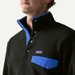 Bluza polarowa męska Synchilla Snap-T Patagonia - black w/p6 blue