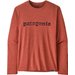 Longsleeve męski Capilene Cool Daily Graphic Patagonia - '73 Text Logo: Potters Red X-Dye