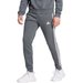Spodnie dresowe męskie Essentials Fleece 3-Stripes Tapered Cuff Adidas - ciemny szary