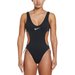 Strój kąpielowy damski Wild Cutout Nike Swim - czarny