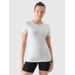 Koszulka damska TTSHF2255 4F - chłodny jasny szary melanż