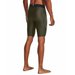 Spodenki męskie kompresyjne Pocket Long Shorts Under Armour - Marine OD Green/White