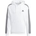 Bluza męska Essentials Fleece 3-Stripes Hoodie Adidas - biała