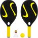 Zestaw do tenisa plażowego Sun&Go II Outtec - czarno-żółty/czarno-czerwony