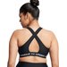 Biustonosz sportowy damski Crossback Mid Bra Under Armour - Black/White