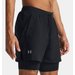 Spodenki męskie Launch 5'' 2w1 Under Armour - Black / Reflective