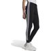 Spodnie dresowe damskie Essentials 3-Stripes Fleece Adidas - czarne