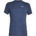 Koszulka męska Puez Melange Dry S/S Tee Salewa - Java Blue Melange