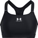 Biustonosz sportowy damski HeatGear High Under Armour - Black/White