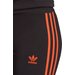 Legginsy damskie 3-Stripes Adidas Originals - czarno-pomarańczowe