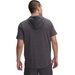 Koszulka męska Rival Terry Short Sleeve Hoodie Under Armour - szara