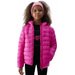 Kurtka puchowa dziewczęca 4FJAW23TDJAF266 4F - ciemny róż