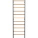 Drabinka gimnastyczna metal-drewno 245x80 cm EH-DG09 Endorfit - czarna