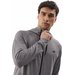 Bluza męska 4FAW23TFSWM209 4F - chłodny jasny szary melanż