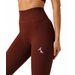 Legginsy bezszwowe damskie Rib Seamless Carpatree - Currant Brown