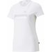 Koszulka damska ESS+ Metallic Logo Tee Puma - biała