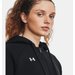 Bluza damska Rival Fleece FZ Hoodie Under Armour - Black/White