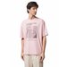 Koszulka męska OTHWSS24TTSHM1501 Outhorn - różowy