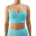 Biustonosz sportowy damski 4FWSS24USBAF096 4F - niebieski
