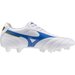 Buty piłkarskie, korki Morelia II Club FG Mizuno - White/Laser Blue/Gold