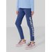 Legginsy dziewczęce HJL22 JLEG002 4F - niebieskie