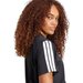 Koszulka damska Essentials 3-Stripes Adidas - black