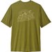 Koszulka męska Cool Daily Graphic Shirt-Lands Patagonia - Wind Runner: Graze Green X-Dye