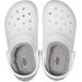Chodaki Classic Fuzz-Lined Clog Crocs - white grey
