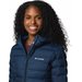 Płaszcz puchowy damski Lake 22 II Down Long Hooded Columbia - Collegiate Navy