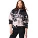 Bluza polarowa damska Helvetia II Printed Crop Columbia - Shale Purple Sisters, Shale Purple