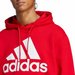Bluza męska Essentials French Terry Big Logo Hoodie Adidas - czerwona